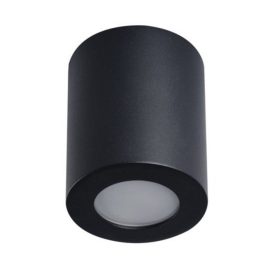   LED lámpatest , mennyezeti , GU10 foglalat , fekete , IP44 , SANI