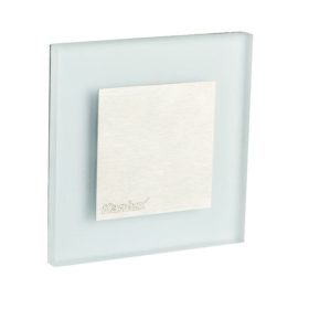   LED lámpatest , oldalfali , lépcsővilágító , irányfény , 0.8W , négyzet , hideg fehér , rozsdamentes acél , APUS