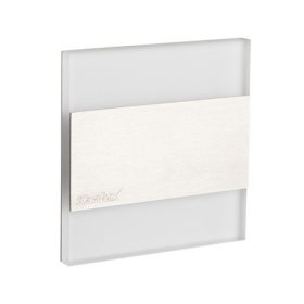   LED lámpatest , oldalfali , lépcsővilágító , irányfény , 0.8W , négyzet , meleg fehér , rozsdamentes acél , TERRA