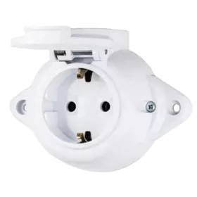 ANTIQUE GERMAN SOCKET WITH COVER 16А 250V IP44 WH