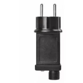   Adapter , sorolható LED fényfüzérhez , időzíthető , fekete , IP44