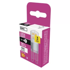   LED izzó Classic JC, G9, 1,9 W (22 W), 210 lm, természetes fehér, 4000K, 230V, CRI>80, EMOS, ZQ9527