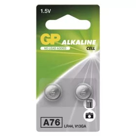 GP Alkáli gombelem LR44 (a76) 2db/bliszter, 1,5V, B13763