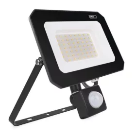   LED reflektor SIMPO PIR 50 W természetes fehér, 4000K, 5000, 220–240V, CRI> 80, fekete, IP44, EMOS, ZS2343