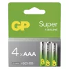 GP Super Alkáli elem AAA 4db, 1,5V, B01114