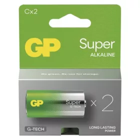 GP Super Alkáli elem LR14 (C) 2db, 1,5V, B01312