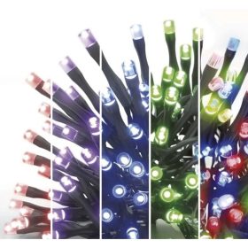   LED fényfüzér , karácsonyi fényfüzér , kültéri , multifunkcionális, időzítővel, 8m , RGB , wifi , TUYA , EMOS , GoSmart
