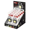 Újratölthető mini LED-es zseblámpa - kulcstartó, 750 lm, kínáló dobozban, ezüst, fekete, IP44, EMOS, P4714