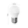 LED izzó Classic Mini Globe, E27, 2,5 W (32 W), 350 lm, Meleg fehér, 2700K, 230V, CRI>80, EMOS, ZQ6D11