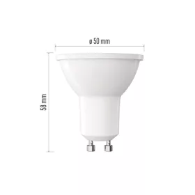   LED izzó Classic MR16, GU10, 7 W (60 W), 806 lm, meleg fehér, 3000K, 220-240V, CRI>80, EMOS, ZQ8E42