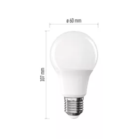   LED izzó Classic A60, E27, 5,8 W (50 W), 645 lm, Természetes fehér, 4000K, 230V, CRI>80, EMOS, ZQ5E33