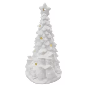   Kerámia LED-es fa hóemberekkel, 33,5 cm, 2x AA, meleg fehér, időzítő, IP20, EMOS, DCLW31
