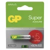 GP Super Alkáli elem AAA 5db, 1,5V, B01115