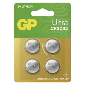 GP Ultra Lítium gombelem CR2032 4db/bliszter, 3V, B32324