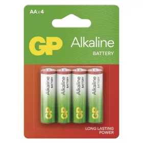 GP Alkaline elem LR6 (AA), 4db, 1,5V, B04214