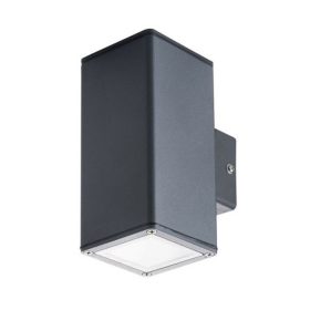   LED lámpatest , oldalfali , 2 irányú , GU10 foglalat , antracit , kültéri , IP44 , GORI