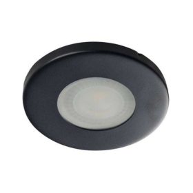   LED lámpatest , spot keret , süllyesztett , kerek , MR16 , GU10 , fekete , IP44 , Marin
