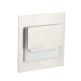   LED lámpatest , oldalfali , lépcsővilágító , irányfény , 0.8W , négyzet , természetes fehér , rozsdamentes acél , SABIK MINI