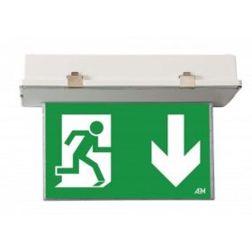   LED vészvilágító lámpatest , készenléti/állandó üzemmód , kétoldalú , 6 db-os piktogram szettel , IP65