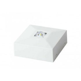   LED vészvilágító panel , 3 Watt , készenléti/állandó üzemmód , folyosóra való lencsével , mennyezeti szerelhetőség