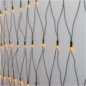   LED fényfüggöny , háló , kültéri , 200 db LED , 3.3 m , meleg fehér , IP44 , EGLO