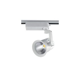   Sínes LED lámpa , track light , 1 fázisú , 2 pólusú , 30 Watt , 60° , természetes fehér , fehér , Elmark