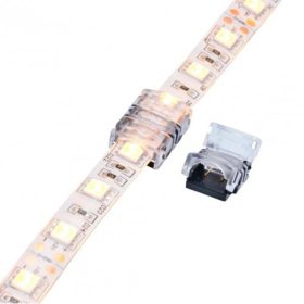  Gyorscsatlakozó , 12 mm-es LED szalaghoz , 2 pólusos , szalag-szalag toldáshoz , SNAP