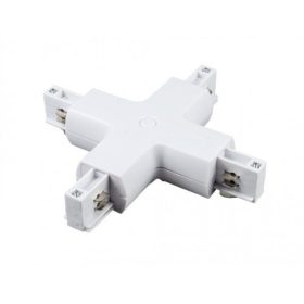   Track light sín adapter , 3 fázisú , 4 pólusú , X típus , fehér , V-tac