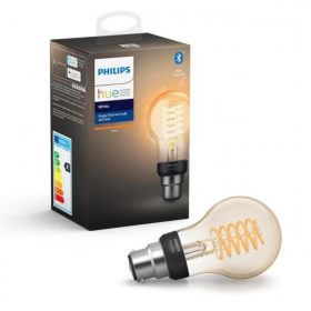   LED lámpa , égő , körte , Philips Hue , E27 , 7W , izzószálas hatás , filament, meleg fehér , dimmelhető , Bluetooth