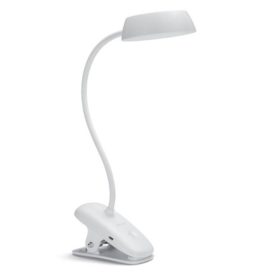   LED lámpatest , asztali , csíptetős , dimmelhető , 3W , USB , természetes fehér , fehér , Philips