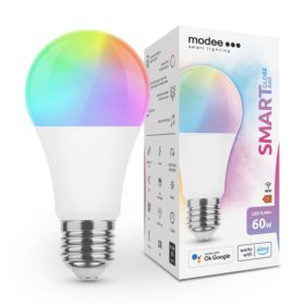   LED lámpatest , égő , körte , E27 , 9.4W , RGB  , CCT , dimmelhető , WIFI , TUYA , Modee