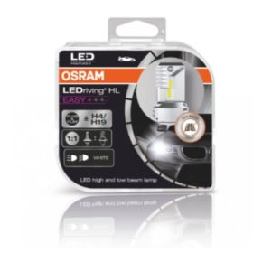   LED lámpa , égő , autó izzó , fényszóró , 2 db-os csomag , H4/H19 , 16.5 Watt , hideg fehér , Plug&Play , OSRAM LEDriving HL Easy