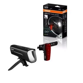   LED lámpa , lámpa szett , kerékpár lámpa , biciklilámpa , 2 db-os csomag , hideg fehér , USB , OSRAM LEDBL101