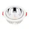 LED panel , mélysugárzó , 30 W , süllyesztett , kerek , természetes fehér , UGR<19 , 5 év garancia , QUANTUM