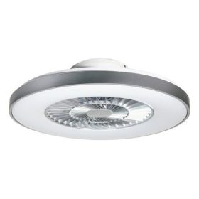   Ventilátoros LED lámpatest , mennyezeti , 40W , CCT , dimmelhető , ezüst/fehér , távirányítóval , Rábalux , DALFON