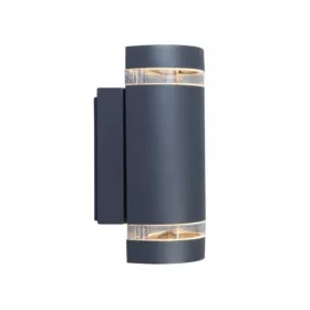   LED lámpatest , oldalfali , 2 x GU10 , 2 irányú , sötét szürke , kültéri , IP44 , LUTEC , FOCUS