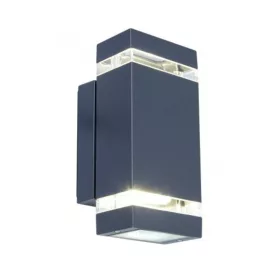   LED lámpatest , oldalfali , 2 irányú, 8W , természetes fehér , sötét szürke , kültéri , IP44 , LUTEC , FOCUS
