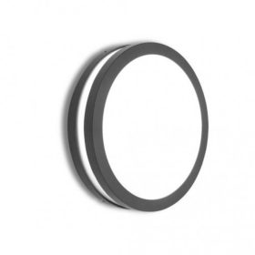   LED lámpatest , mennyezeti , oldalfali , E27 foglalat , sötét szürke , kültéri , IP54 , LUTEC , TITAN