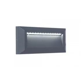   LED lámpatest , oldalfali , 11W , természetes fehér , szürke , downlight, kültéri , IP54 , LUTEC , HELENA