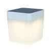 Led lámpatest , kültéri , 1W , napelemes , dimmelhető , meleg fehér , IP44 , fehér , LUTEC , TABLE CUBE