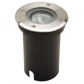   LED lámpatest , Matt fekete, taposólámpa , GU10-es foglalattal , kerek , IP67 , LUTEC , BERLIN