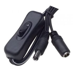 DC csatlakozós kábel kapcsolóval