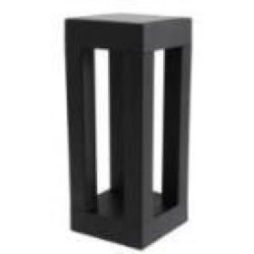   Led lámpatest , napelemes , hideg fehér , fekete , kültéri , IP44