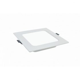   LED panel , 15W , süllyesztett , négyzet , meleg fehér , PP