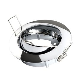   Beépíthető forgatható GU5.3 spot lámpa keret, króm, Optonica, 5172