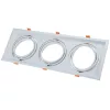 Négyzet alakú, 3xar111 spot lámpatest, keret, állítható, fehér, Optonica, 5085
