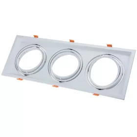   Négyzet alakú, 3xar111 spot lámpatest, keret, állítható, fehér, Optonica, 5085