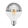 LED izzó G95 E27 félig ezüst üveg, 4W, 2700K, meleg fehér, 400 lm, Optonica, 1887