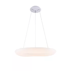   LED függeszték fehér kerek, 50W, 3000K, meleg fehér, 3500 lm, homokfehér, Optonica, 9037