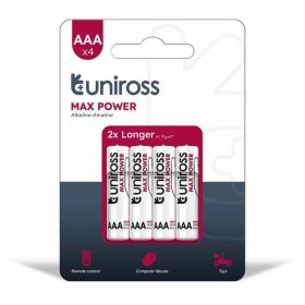 Uniross MAX POWER Alkáli Mikro Elem AAA (LR03) (1,5V) B4